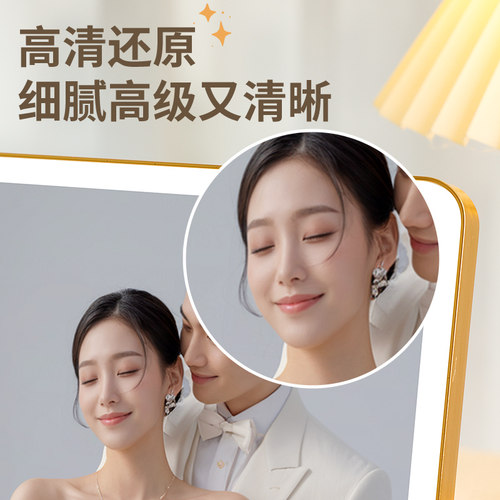拉米娜水晶版画摆台照片定制洗做成婚纱照放大挂墙相片相框制作 - 图3