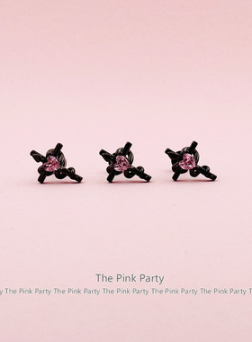 ThePinkParty轻奢十字架耳骨钉钢针拧螺丝耳钉甜酷百搭时尚耳饰女