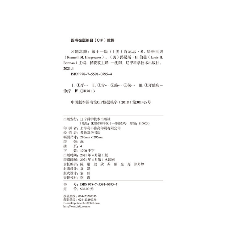牙髓之路 第十一版第11版 牙体牙髓病学临床牙髓再生技术口腔书籍医学类专业书籍牙科牙髓治疗根管治疗图谱辽宁科学技术出版社