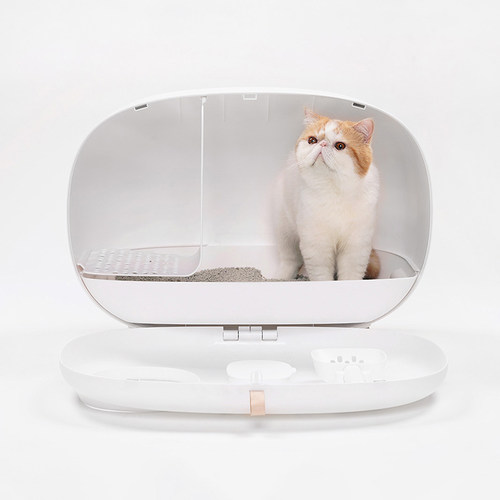 makesure麻薯抽屉式猫砂盆全封闭猫屎盆防外溅除臭防出砂猫厕所 - 图2