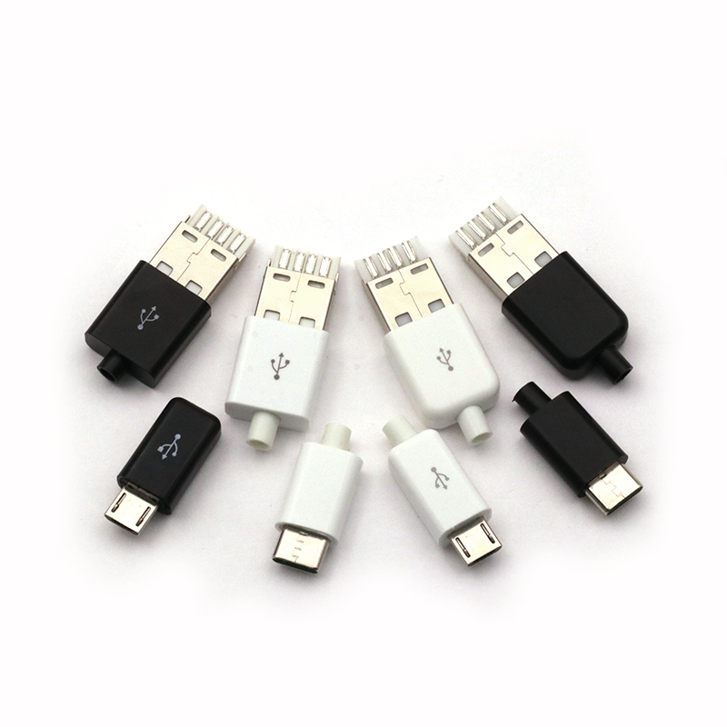 TYPEC USB2.0公头MICRO焊接式插头母头diy手机数据线配件接头接口 - 图0