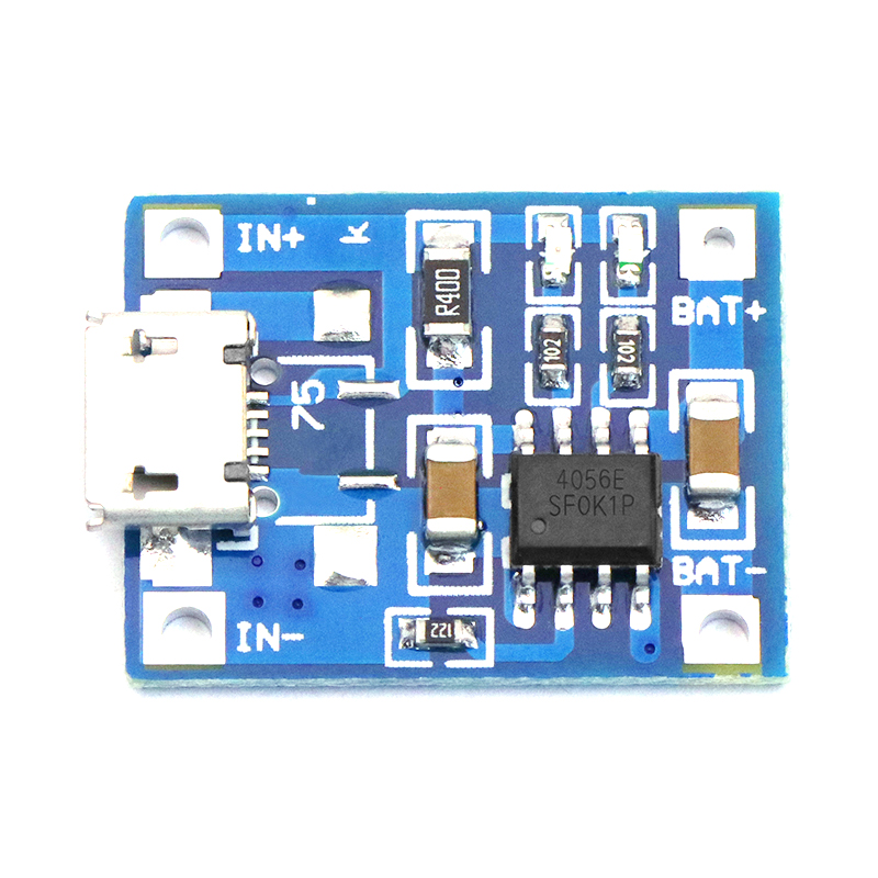 TP4056 1A锂电池 冲电器 充电电源模块板 MICRO接口 麦克USB - 图0