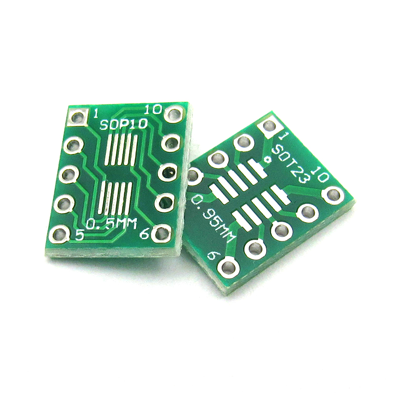 转接板 sot23 msop10转dip10 0.5mm 0.95mm间距PCB转换板(10个)-图0