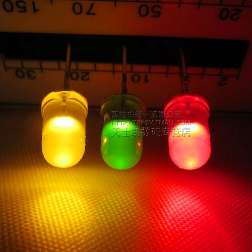 5mm 发光管 LED灯 发光二极管包 红绿黄 各50个 共150个/包 - 图3