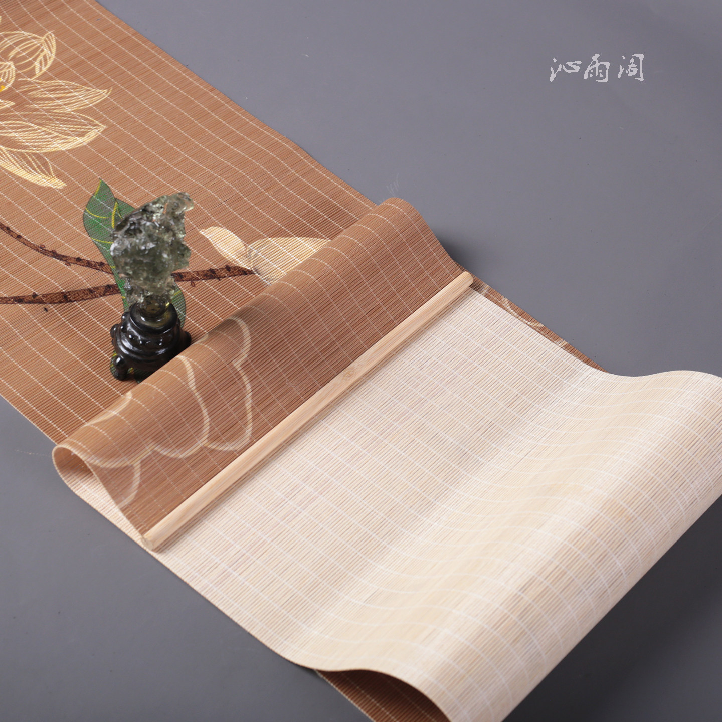 手工高端国风茶席名画禅意手工竹编桌旗加厚隔热垫茶台垫布主人席,淘宝优惠券,粉丝福利购,淘宝优惠卷