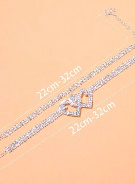 Beautiful Dazzling Cubic Zirconia Chain Anklet for Women Fas