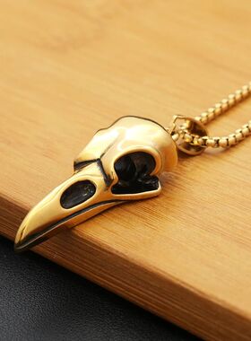 Vikings Stainless Steel Raven Pendant Necklaces For Men Wome