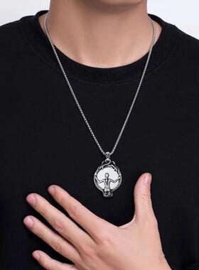 Punk Vintage All-match Halloween Jewelry Gift Long Gothic Sk