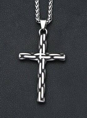 Unique Vintage Creative Cross Pendant Necklaces For Men Stai
