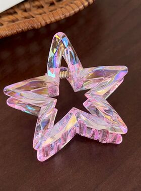 2025 New Summer Acrylic Star Fashion Hair Clip for Women Hai