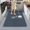 Kitchen-specific floor mats, diatom mud, water-absorbent, non-slip, anti-oil, no-wash mats, household dirt-resistant full-cover carpets, customizable