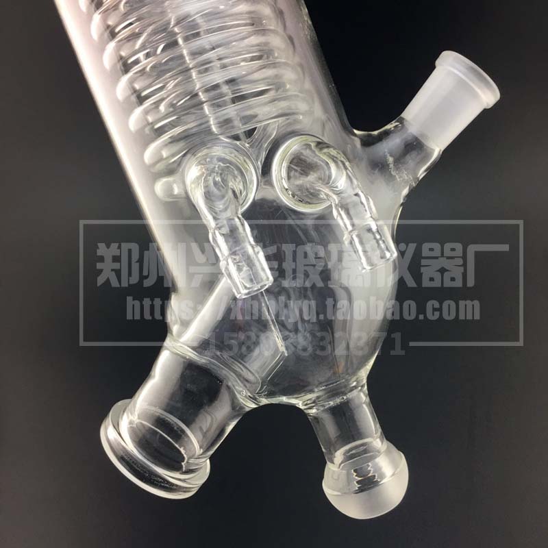 厂家直销RE2000A3000A2L3L旋转蒸发仪冷凝管2l旋蒸配件蛇形冷凝器 - 图2