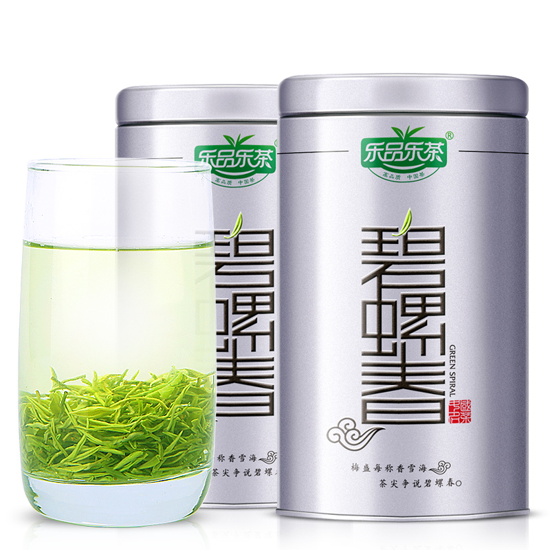 乐品乐茶碧螺春 绿茶茶叶特级苏州明前新茶云雾茶250g(125g*2罐） - 图3