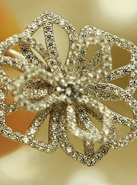 合成锆石925银JZ18银色双层