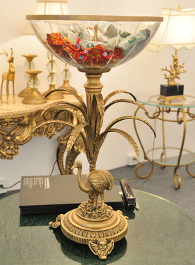 黄铜桌面复古欧式风酒柜装饰品