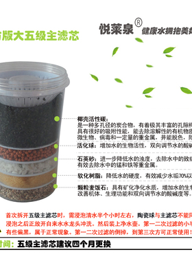 悦莱泉矿泉壶净水壶专用北方版大五级主滤芯 21升/22升/24升/30升
