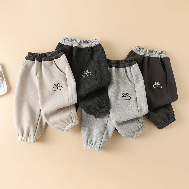 儿童保暖裤子秋冬新款中小童装卡通加绒长裤宝宝一体绒休闲卫衣裤,淘宝优惠券,粉丝福利购,淘宝优惠卷