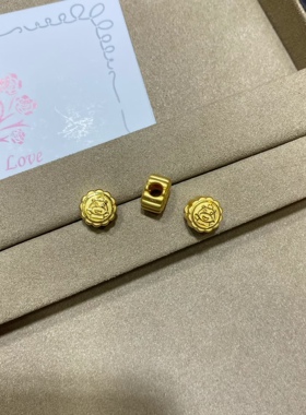 足金999月饼手串kitty月饼中秋花好月圆手链转运珠送女友朋友礼物