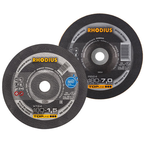 进口德国RHODIUS罗迪斯打磨片125*7*22 铝合金专用切割片125*1.0 - 图1