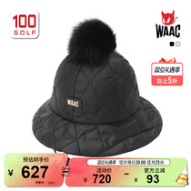 WAAC Petty Devil Golf Hat Woman 23 Autumn Winter POMPOM QUILTING Dome Cap Fleece womens hat