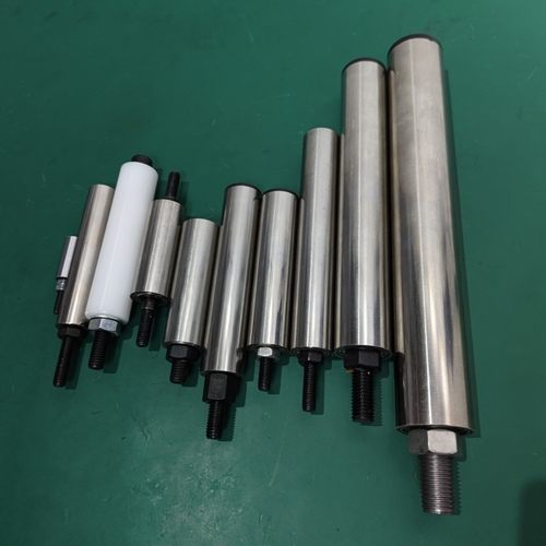 托辊高绞线机导线筒线缆配件过线钢丝筒拉丝筒不锈钢滚筒 - 图2