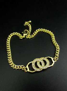 锆石水钻淡水珍珠女手链百搭气质