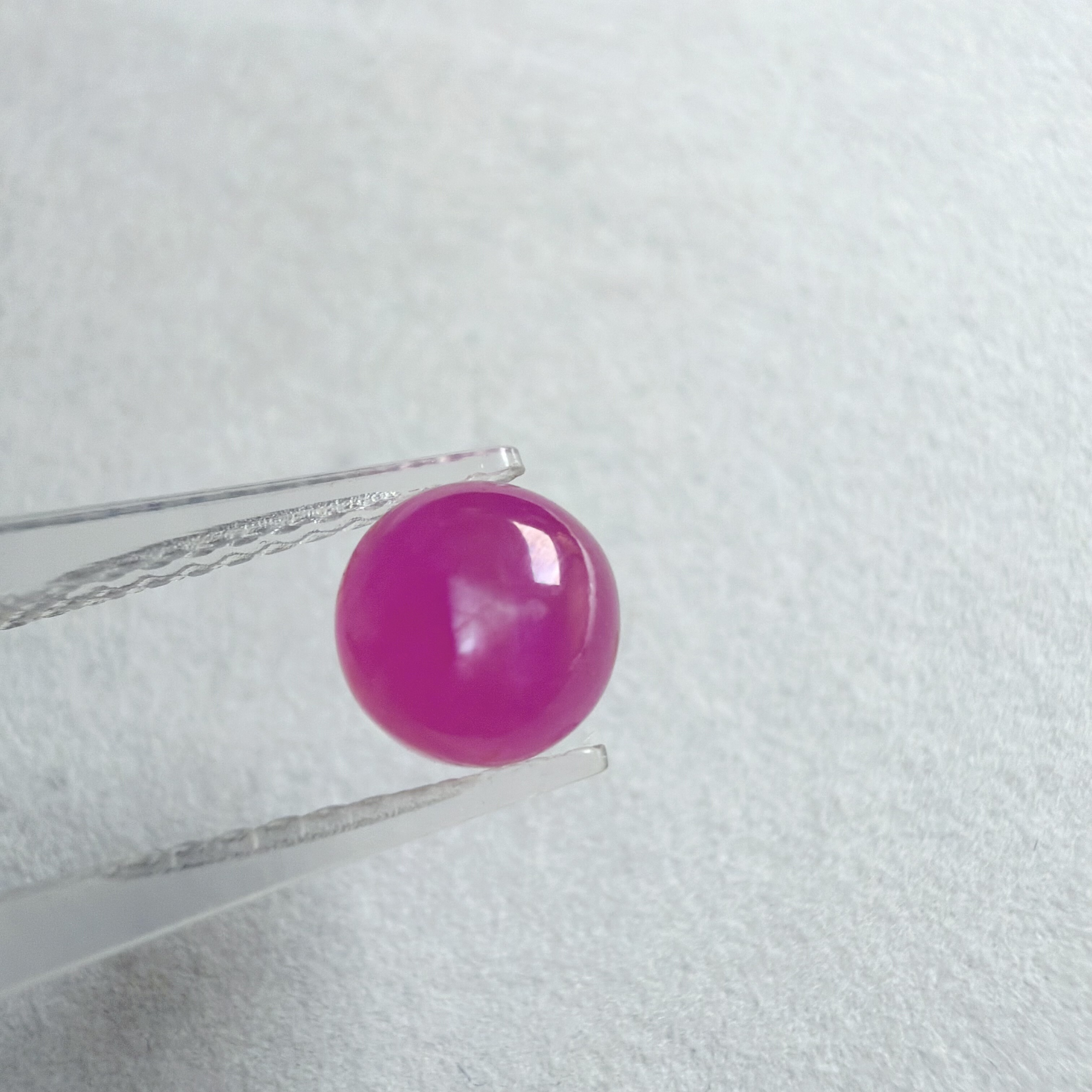 天然无烧星光红宝石裸石2.8ct玫红戒指圆蛋面7.2mm素面镶项链手链,淘宝优惠券,粉丝福利购,淘宝优惠卷