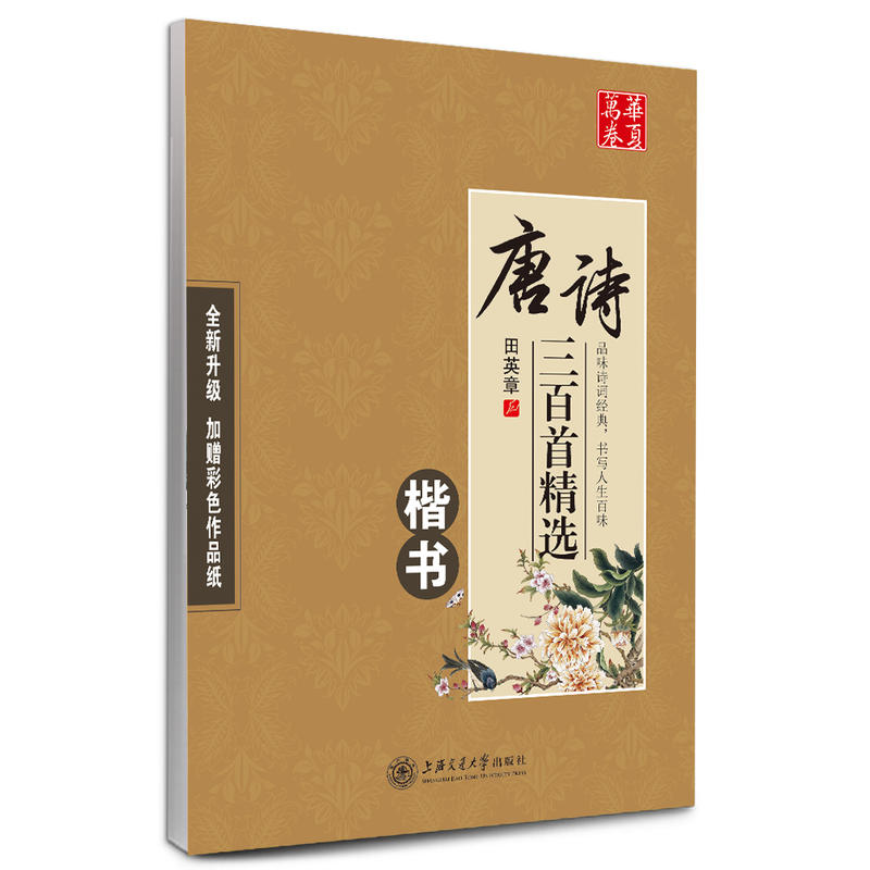 正版 田英章硬笔书法楷书国学钢笔字帖:唐诗三百首精选+宋词三百首精选+中国古典诗词+千古名句钢笔字帖（共4册） 田英章楷书入门 - 图0