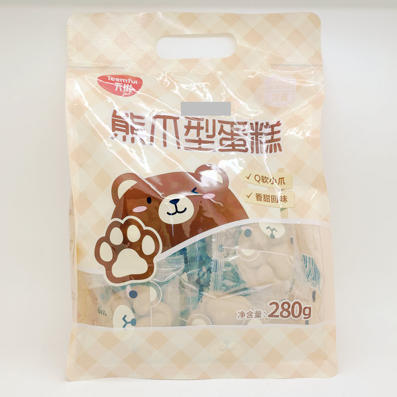 天优熊爪型芝士黄油蛋糕280g2袋户外野餐郊游代餐下午茶糕点 包邮