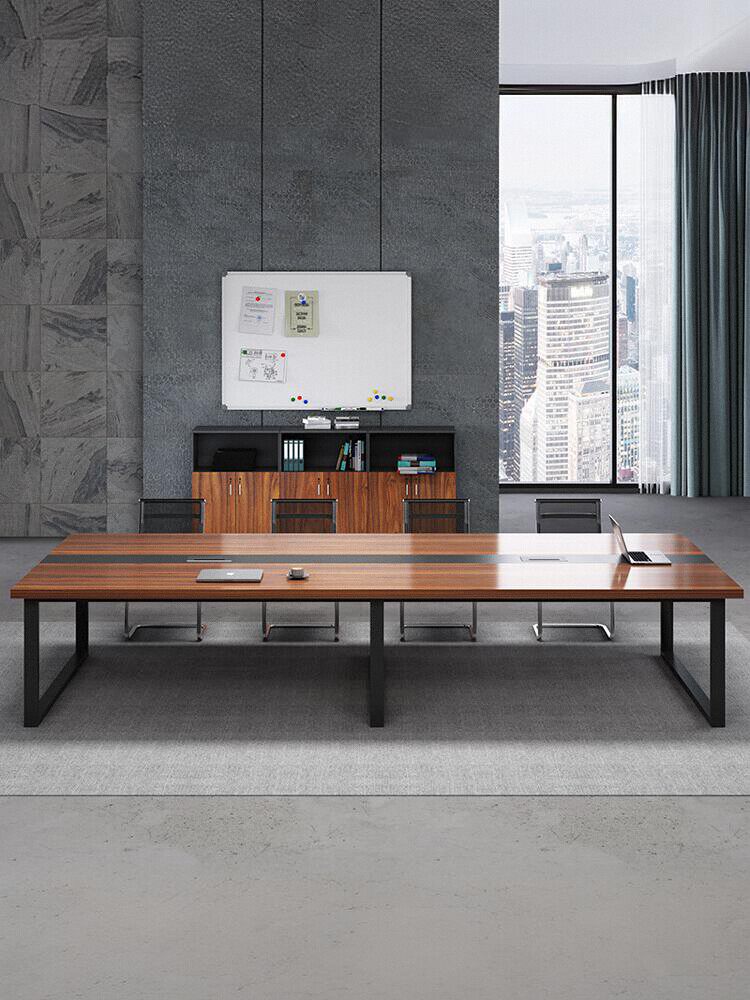 会议桌长桌简约现代西安办公家具工作台会议室长条桌办公桌椅组合