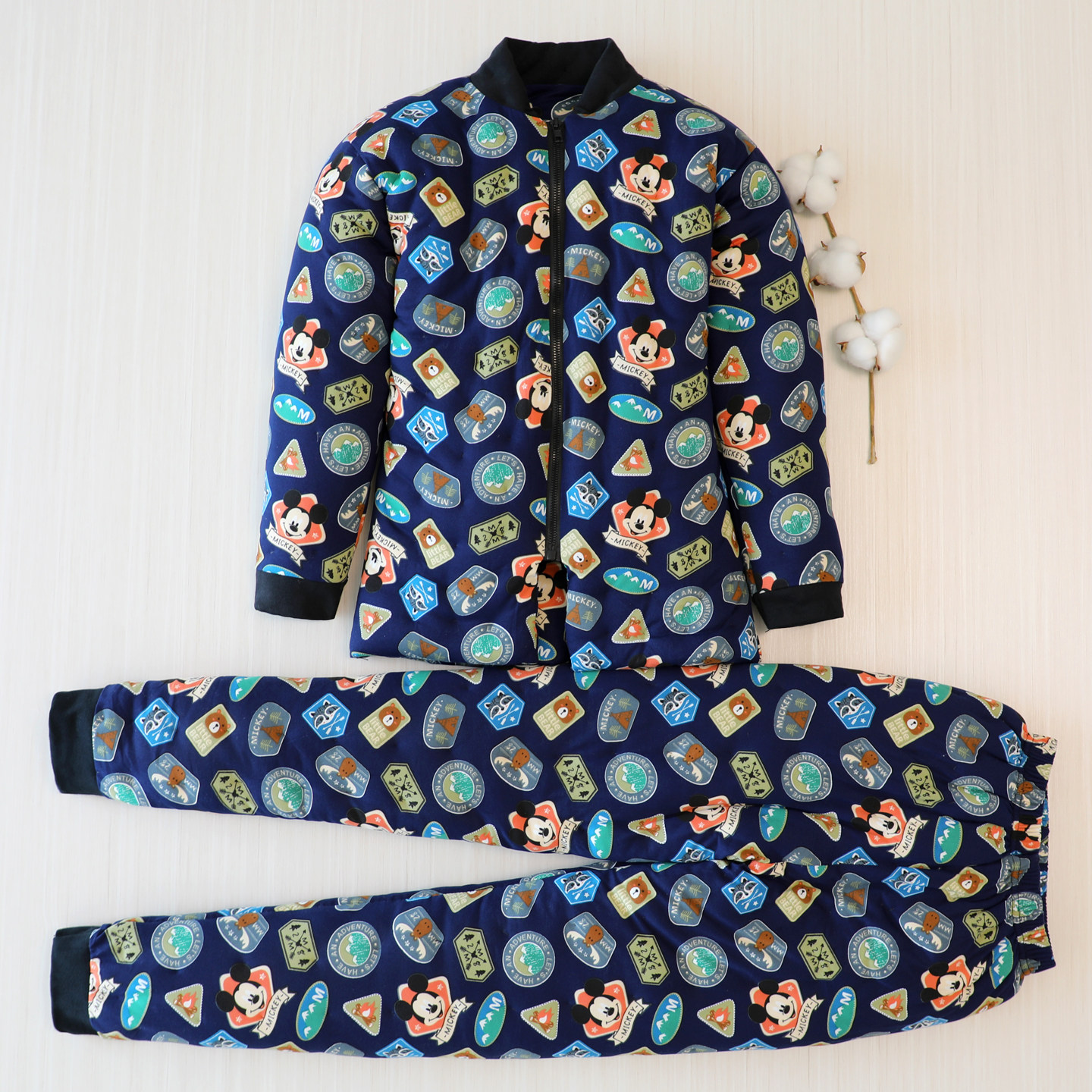 天然棉花手工棉衣套装儿童冬小学生男女保暖棉服大童棉裤加厚棉袄,淘宝优惠券,粉丝福利购,淘宝优惠卷