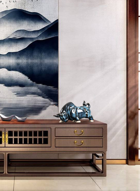 景德镇陶瓷器窑变釉办公室装饰品