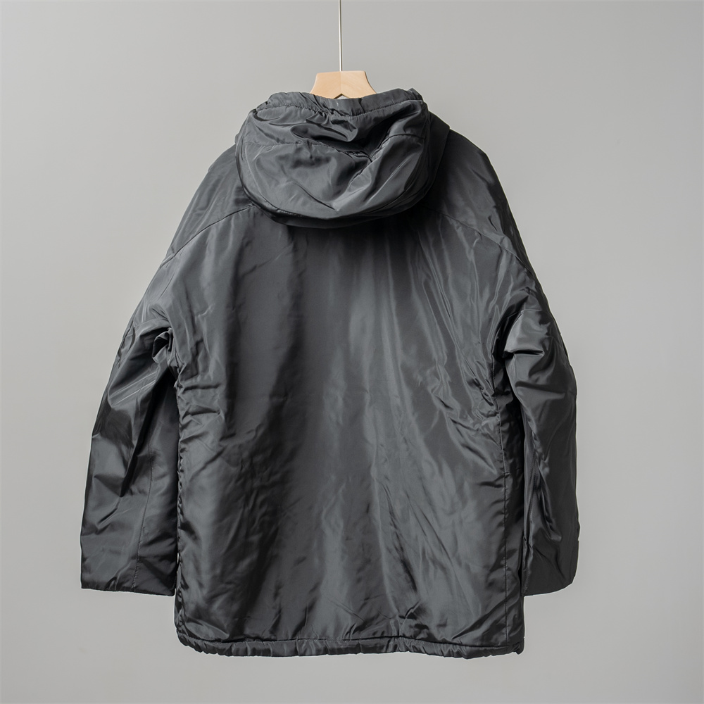 男女冬季高性能复合宽松连帽外套白山机能多口袋工装羽绒服442563 - 图3