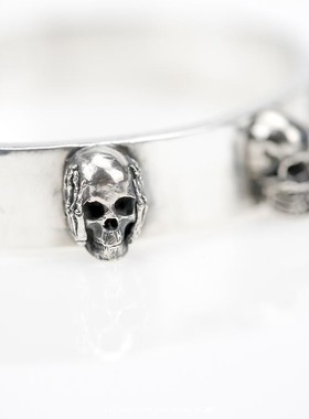 三勿纯银手镯主师纯银原创情侣