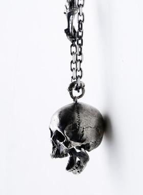 骷髅头吊坠主师925银情侣