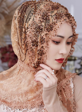 盖头女时尚头巾包头帽子披肩帽