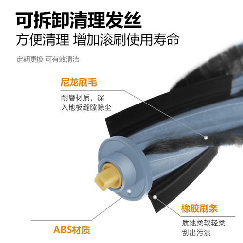 配科沃斯T10扫地机器人配件OMNI/TURBO滤网边滚刷抹布T10S集尘袋 - 图2