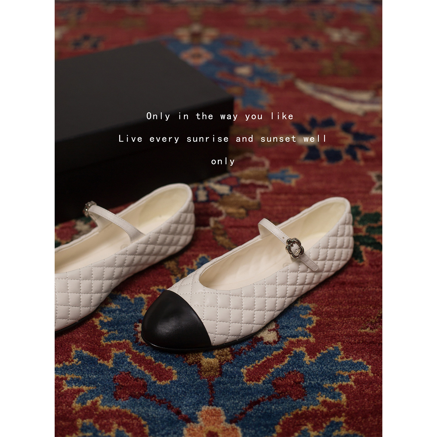 CHDIANOERL/25A小香风菱格玛丽珍浅口单鞋女一字带扣平底芭蕾舞鞋,淘宝优惠券,粉丝福利购,淘宝优惠卷