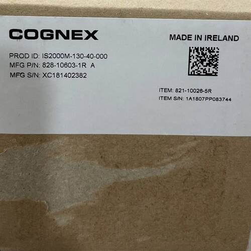 康耐视CAM-CIC-5000R-14-G.CCB-PWRIO-05.IS2000M-130-40-000相机 - 图0