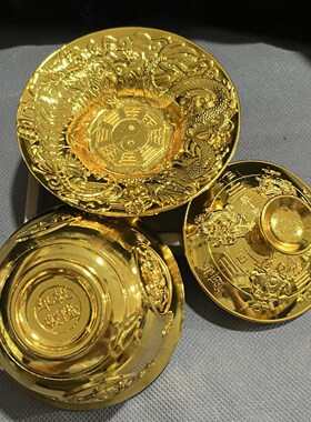 古玩收藏老货鎏金三才盖碗茶杯摆件家居装饰品老货收藏品