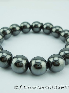 磁性黑胆石串珠饰品抗疲劳磁石