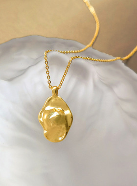 欧美不规则几何吊坠项链网红新