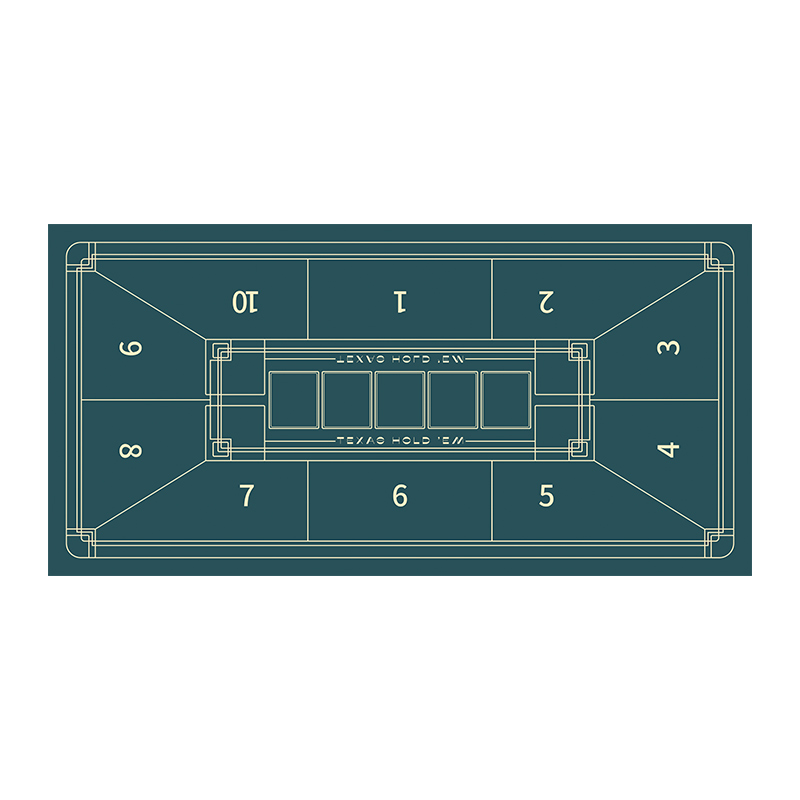 高端德州扑克牌桌布桌垫台布长方形圆形筹码皮革百家乐专用台垫子-图3