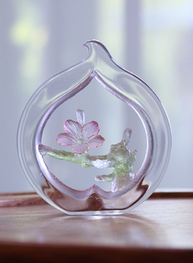 心缘堂琉璃香插芙蓉花十二花神系列摆件茶具茶道茶桌布置线香器