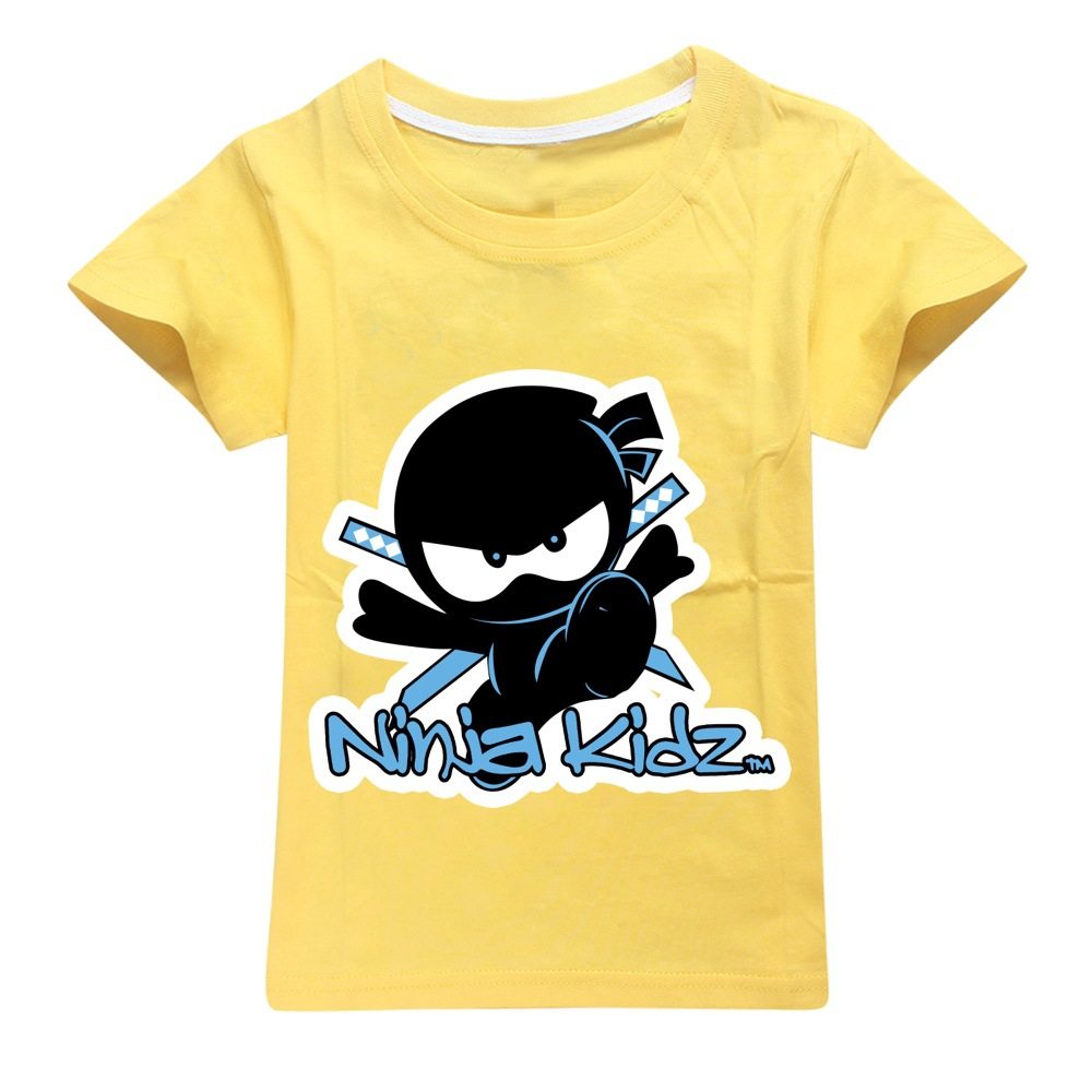Ninja kidz男童T恤2023夏季忍者小子 纯棉圆领上衣卡通休闲短袖薄,淘宝优惠券,粉丝福利购,淘宝优惠卷