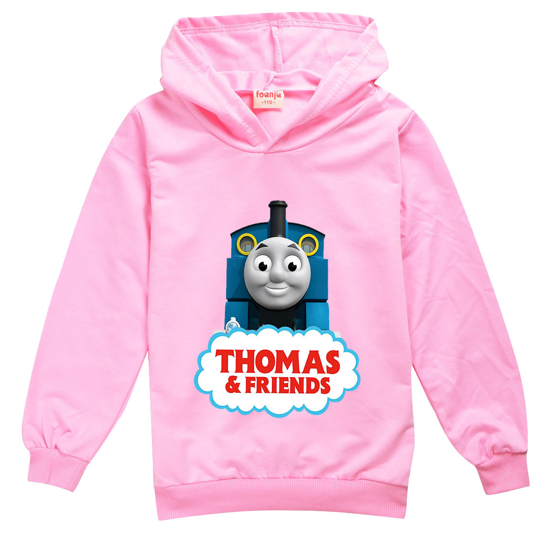 托马斯小火车Thomas长袖卫衣秋冬儿童2022连帽套头上衣宝宝秋装薄