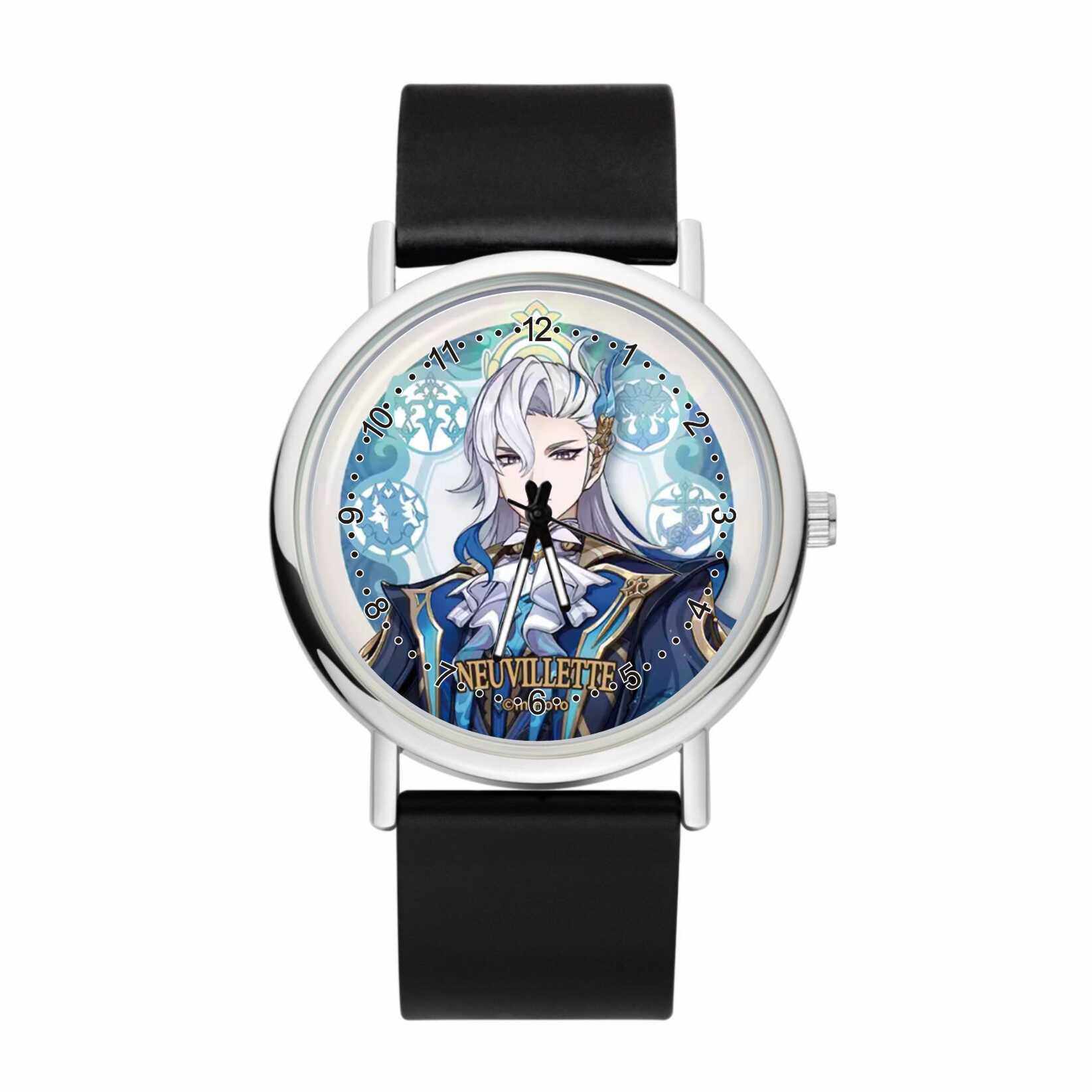 原神周边钟离芙宁娜魈手表二次元动漫学生男女石英表吧唧电子腕表 - 图3