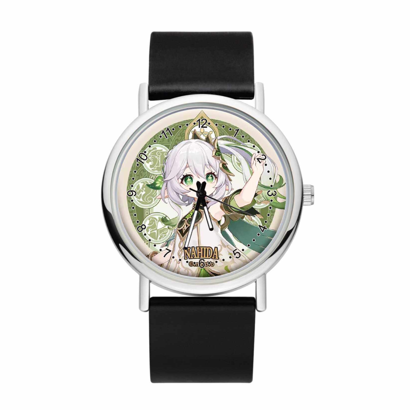 原神周边钟离芙宁娜魈手表二次元动漫学生男女石英表吧唧电子腕表 - 图2