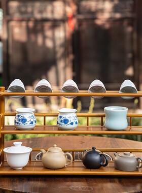 茶杯架子中式小型博古具