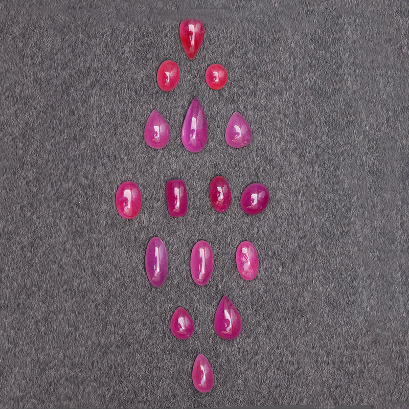 HB2天然无烧素面切红宝石定制时尚戒指吊坠耳钉手链新品现货女,淘宝优惠券,粉丝福利购,淘宝优惠卷